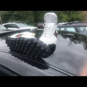 Gucci high top turf sneakers